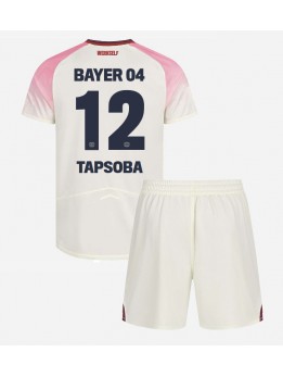 Bayer Leverkusen Edmond Tapsoba #12 Dječji Gostujuci Dres kompleti 2025-26 Kratak Rukavima (+ kratke hlače)